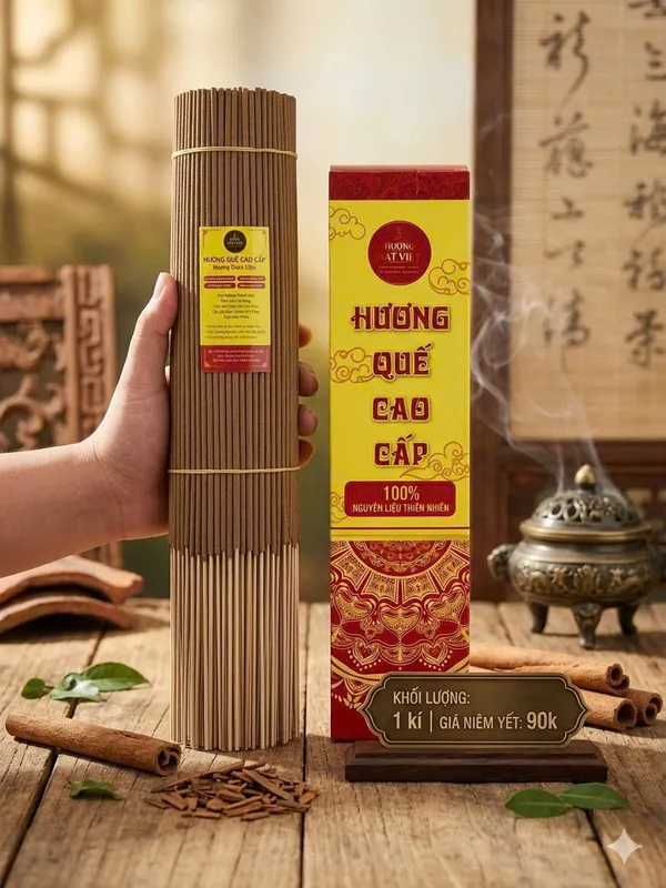 Quy trình sản xuất nhang quế hiện đại tại Trà My